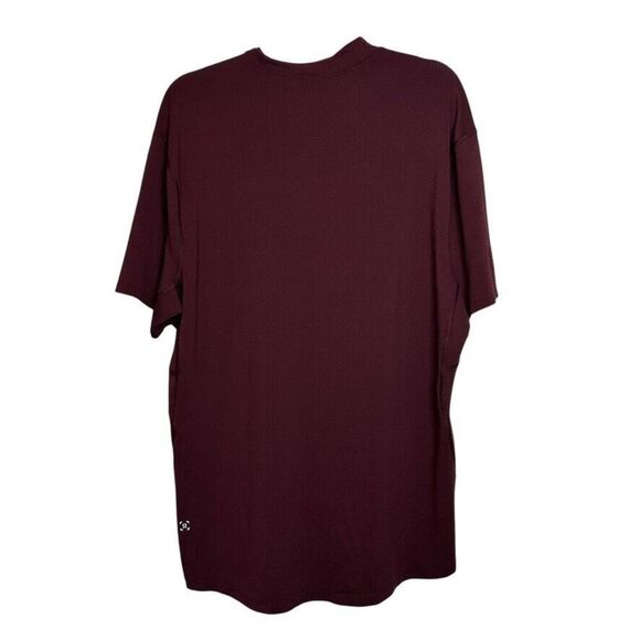 Lululemon License To Move Short Sleeve Men's XL Garnet Activewear Stretch - Picture 2 of 4
